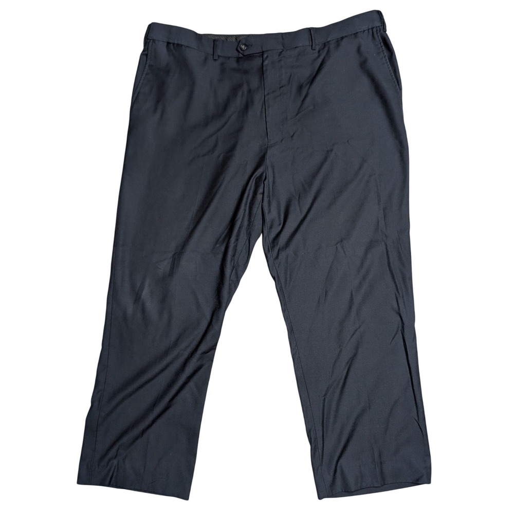 Jonathan Quale Reserve Sz.‎ 44 Dark Navy Blue Straight Leg Dress Pant Big & Tall